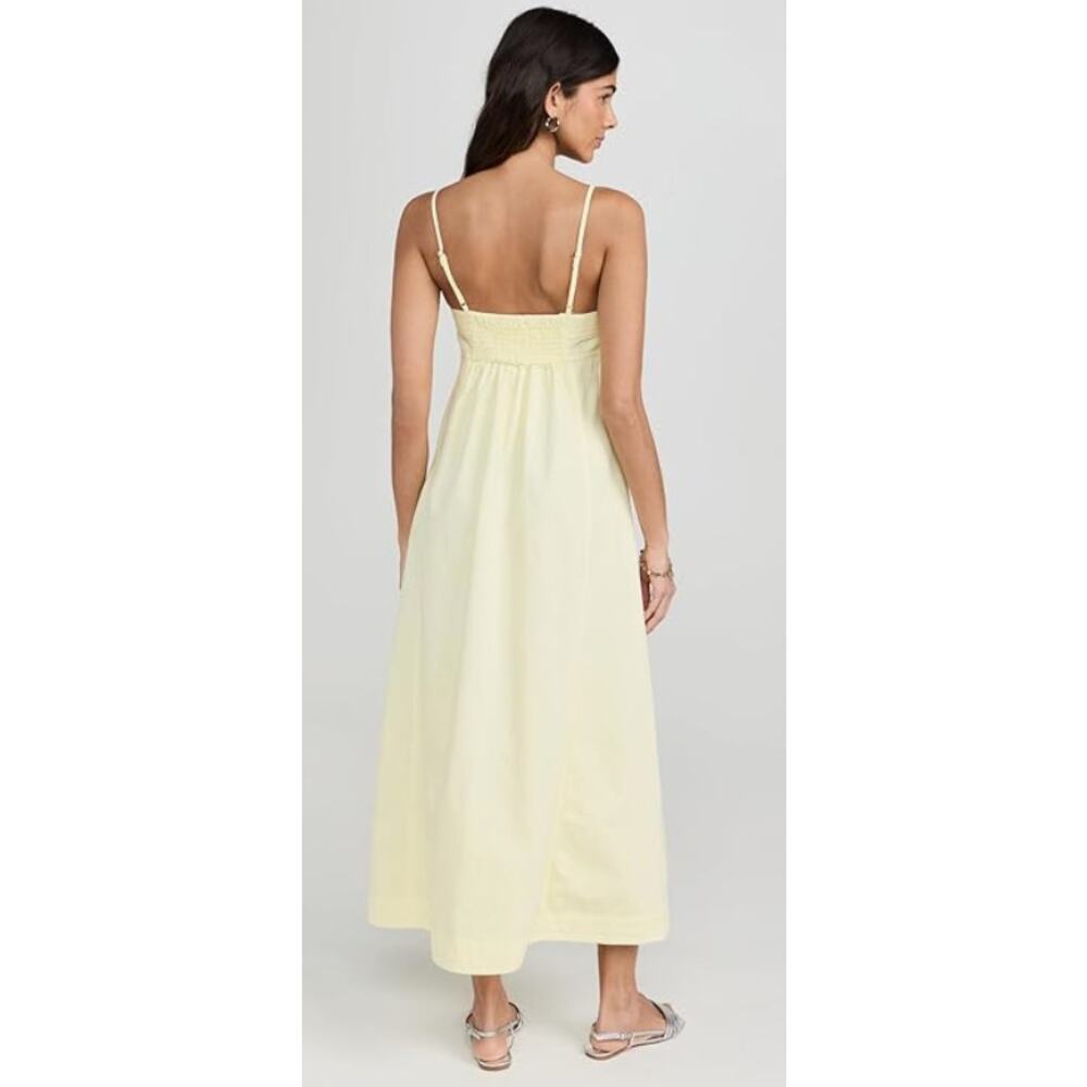 FREE PEOPLE WOMENS SIZE LARGE JUST JILL MAXI DRESS YELLOW BOHO NEW - Picture 2 of 13